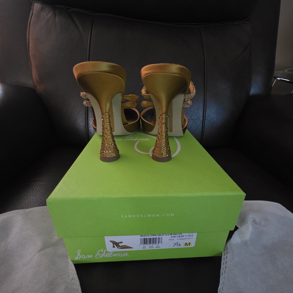 Sam Edelman Gold Heeled Sandals